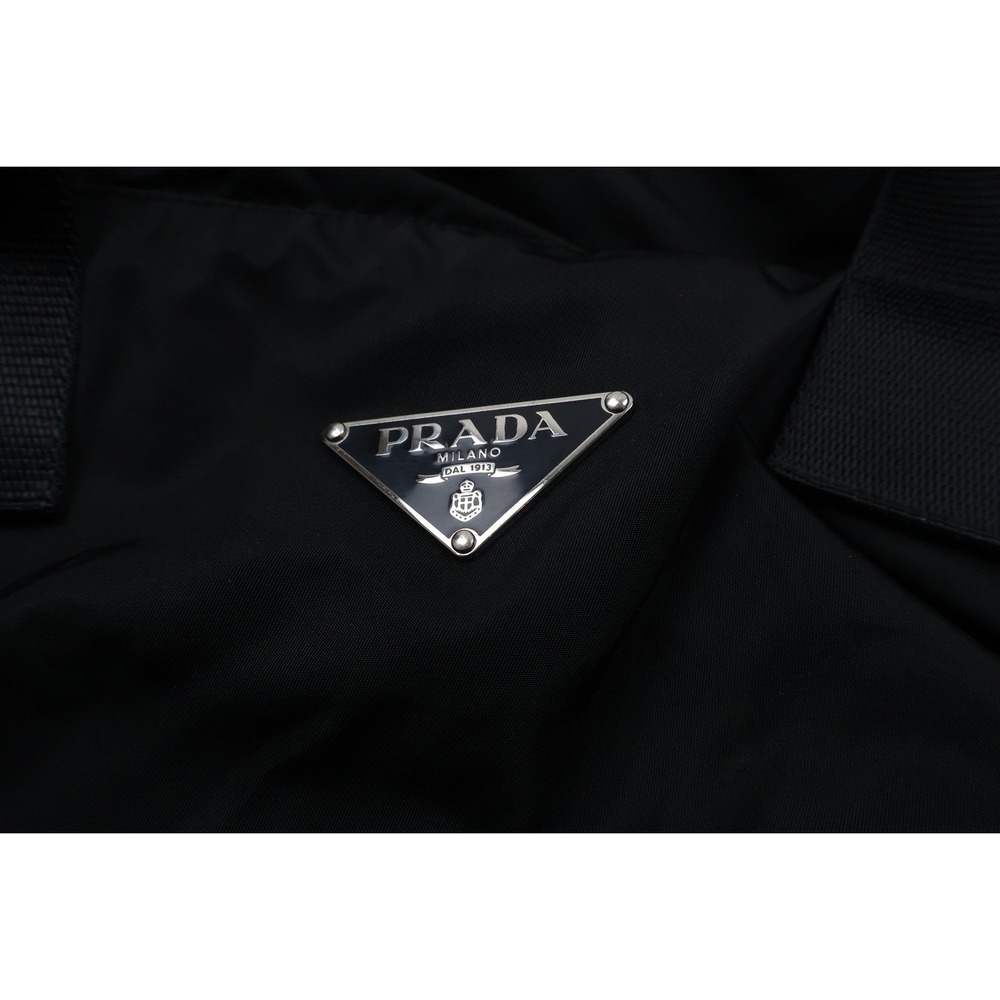 Prada Duffle Bag Nylon Black Travel Gym Weekender Carry On - Picture 5 of 16